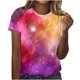 thumbnail image 1 of Fiudx Ofertas y Liquidaciones Blusa de Manga Corta Estampada a La Moda para Mujer, Blusas Informales con Cuello Redondo, 1 of 3