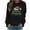Black, variant on Fall Fashion Must Haves Womens Long Sleeve Round Neck Merry Christmas Print Pullover Sweatshirt Fall Top Women Fall Clothes My Items
