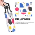 thumbnail image 4 of Yayeee 33oz Insulated Water Bottle Double Wall Stainless Steel with Flip Straw Lid, Blue Retro Shapes, 4 of 7