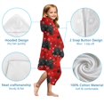 thumbnail image 7 of Black Controllers Games Icons Red Pattern Hooded Bath Towel，50"x30" for Ages 3 To 12 Kids, Quick Dry Lightweight Soft Microfiber Hood Beach Towel Cover Up for Kids, 7 of 7