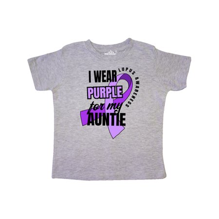 

Inktastic I Wear Purple For My Auntie Lupus Awareness Gift Toddler Boy or Toddler Girl T-Shirt