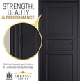 thumbnail image 4 of Embassy 3” x 3” Ball Bearing Door Hinge Heavy Duty Hinges Matte Black with Acorn Tips, 4 of 9
