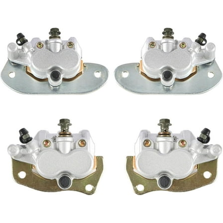 labwork Front and Rear Brake Calipers Set With Pads Replacement for 2008-2013 Yamaha Rhino 700 YXR700