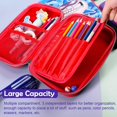 thumbnail image 4 of PowerKing Shark Pencil Case Pencil Box, Cute EVA Shark Pen Pouch Cartoon Stationery Box Large Capacity, 4 of 5