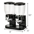 thumbnail image 2 of Indispensable Dry Food Dispenser, Dual Control, Black/Chrome, 2 of 9