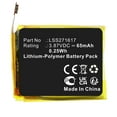 thumbnail image 3 of Batteries N Accessories BNA-WB-P17794 Smartwatch Battery - Li-Pol, 3.87V, 65mAh, Ultra High Capacity - Replacement for FitBit LSS271617 Battery, 3 of 4