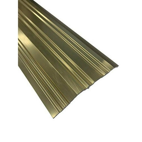 Gold Anodized Aluminum Overlap Threshold 4" Wide (3 FT)