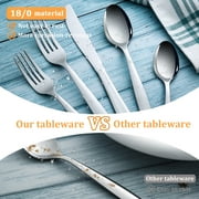 Mainstays Breck 20-Piece Stainless Steel Flatware Set, Service for 4