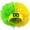 Brazil, variant on Vjnyvs Football Game Flag Colored Fan Wigs Hat, National Flag Afro Fan Wig Headgear Funny Headwear for Soccer Match Celebration Flag Colorful Event Hairband