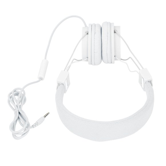 Casque Stéréo Filaire, Son Surround Amélioré Casque Pliable avec Micro Serre-Tête Ajustable Portable pour PC pour Jeux Noir,Blanc,Bleu,Rose