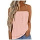 thumbnail image 3 of Blusas para mujer,Top bandeau sin tirantes, camiseta de tirantes de verano con estampado de encaje, blusa informal sin mangas para mujer, poliéster, uso versátil, sopatenor, 3 of 8