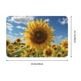 thumbnail image 3 of Front Door Mat Indoor Outdoor Outside Entrance - 16*24in Washable Sky Golden Sunflower Field Thin Bathroom Rugs Fit Under Door, Bath Rugs for Bathroom, Kitchen Rugs Mats for Floor, 3 of 6