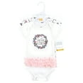 thumbnail image 2 of Hudson Baby Unisex Baby Cotton Bodysuits, Wild Flower Tutu, 9-12 Months, 2 of 5