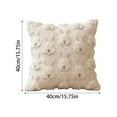 thumbnail image 3 of Adorable 3D Bunny Face Knit Cushion Covers for Couches and Sofas – Ultra-Soft, Cozy & Decorative Throw Pillow Covers in Creamy Beige, 3 of 5