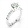 thumbnail image 5 of 1.50 Ct Solitaire Round Diamond Wedding Rings for Women Solid 18K White Gold, 5 of 8