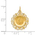 thumbnail image 2 of FJC Finejewelers 14 kt Yellow Gold First Holy Communion Charm 24 x 19 mm, 2 of 6