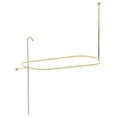 thumbnail image 1 of Kingston Brass ABT1040-2 Oval-Shape Shower Riser With Enclosure - Polished Brass, 1 of 4
