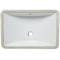 thumbnail image 2 of Novatto NP-U193902 Rectangular Undermount White Porcelain Sink with Overflow, 18 x 13-inches, 2 of 4