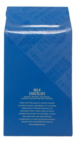 Harry David Moose Munch Premium Popcorn (3 Pack) - Milk Chocolate (4.5 Ounces) + MerlinsMart Zine