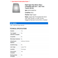 thumbnail image 2 of Right Upper Door Mirror Glass - Compatible with 2015 - 2021 Ford Transit-350 HD 2016 2017 2018 2019 2020, 2 of 2