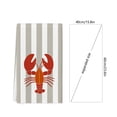 thumbnail image 3 of BUDAO00 Coastal Kitchen Hand Towel, Lobster Seashell Starfish Print Towel for Bathroom, Sink, Stove, Guest Room, Beach House, Vacation Home and Nautical Decor (D), 3 of 6