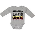thumbnail image 3 of Inktastic Don't Mess with my Little Sister Boys or Girls Long Sleeve Baby Bodysuit, 3 of 5