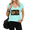 Blue, variant on Aesthetic Animal Pattern Sleeveless Shirt Cute Duck Design Graphic Tee Fashionable Casual Top
