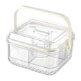 thumbnail image 2 of simhoa Ice Chilled Fruit Serving Tray Portable Container for Kitchen Camping Buffet S S, 2 of 8