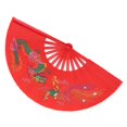 thumbnail image 4 of Tai Chi Fan Bamboo Bone Kung Fu Fan Tai Chi  Fan Bamboo Red Dragon And Phoenix Performance Fan Right Hand, 4 of 8