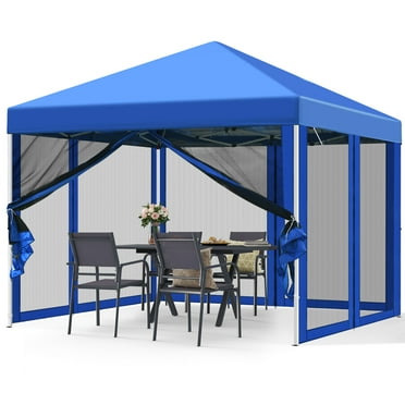 10'x10' Pop Up Canopy Party Tent Gazebo W/ Mosquito Netting Outdoor Garden Patio