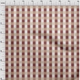 thumbnail image 3 of oneOone Cotton Cambric White Fabric Gingham Check Quilting Supplies Print Sewing Fabric By The Yard 56 Inch Wide, 3 of 4