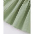 thumbnail image 7 of 18 Months Baby Girls Dress 24 Months Girls Sleeveless Dress Flower Solid Color Toddler Girls Off-the-shoulder Summer Suspender Dress Green, 7 of 7
