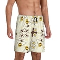 thumbnail image 2 of Sikiie Sweet Bee Mens Pajama Shorts, Lightweight Lounge Pant with Pockets Soft Sleep Pj Shorts for MenX-Large, 2 of 6