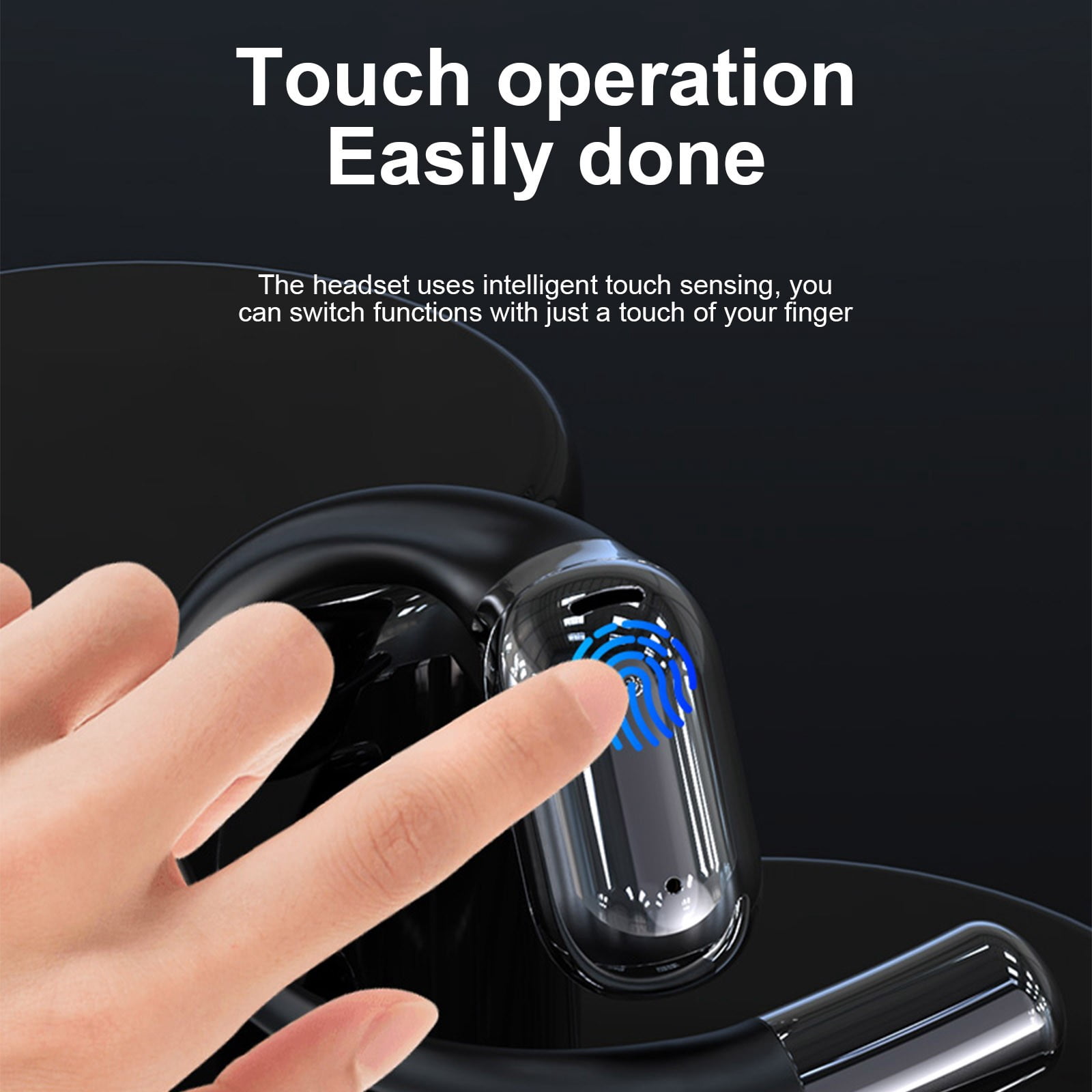 FYTPOV Translation Earbuds in Real Time, Ear Hook Design Ear Buds for Daily Travel Business Office, Ear Buds Wireless Bluetooth, Multi-function Translator Earbuds, Gifts for Men Women