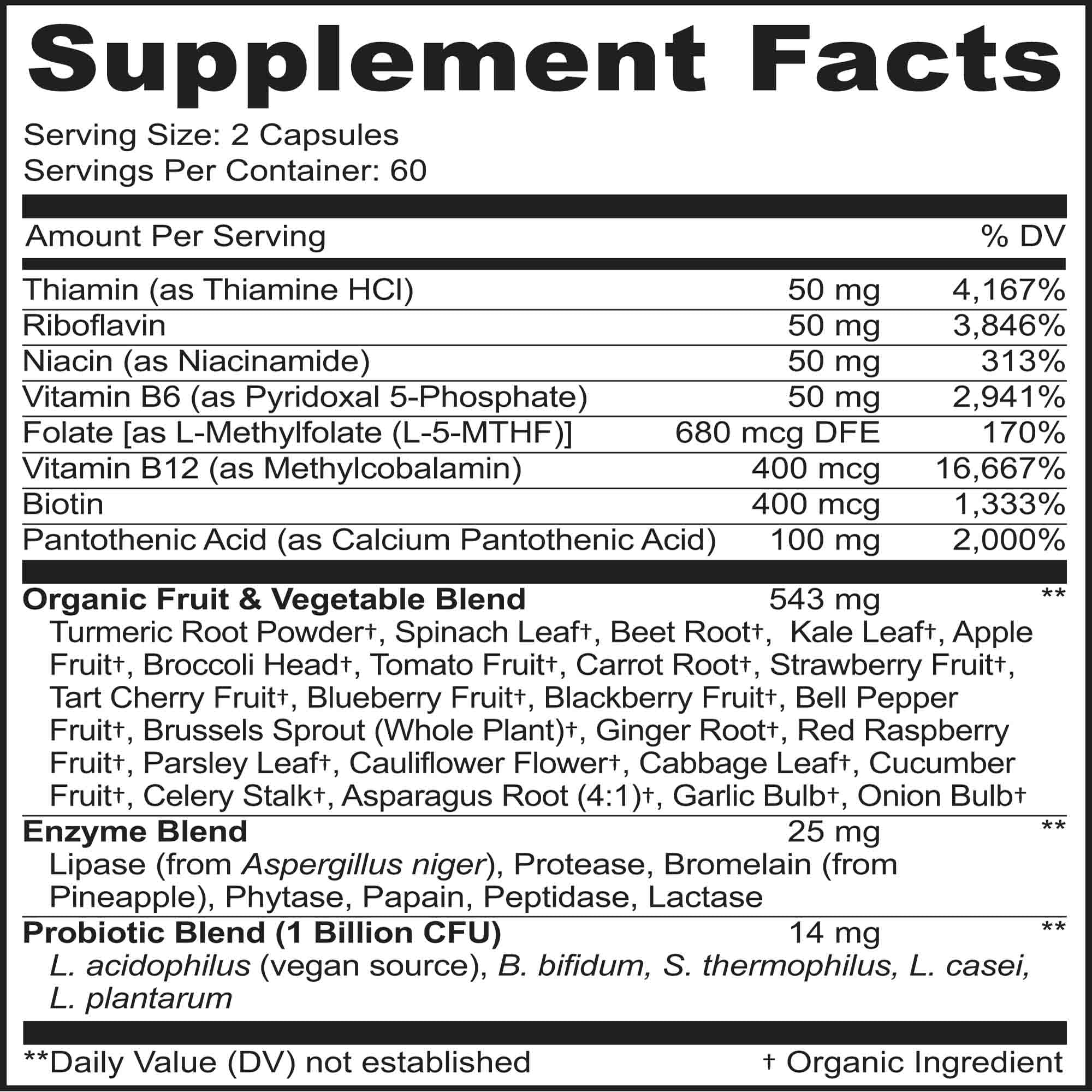 MoxyVites Methylated B-Complex with Methyl B12, P-5-P B6 and L-Methylfolate, Energy and Heart Support, Vegan, Gluten-Free, 120 Count
