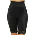 thumbnail image 3 of Short de Vélo à Jambe Longue Taille Haute Gainant Léger pour Femmes Rago 518 (Noir P), 3 of 4