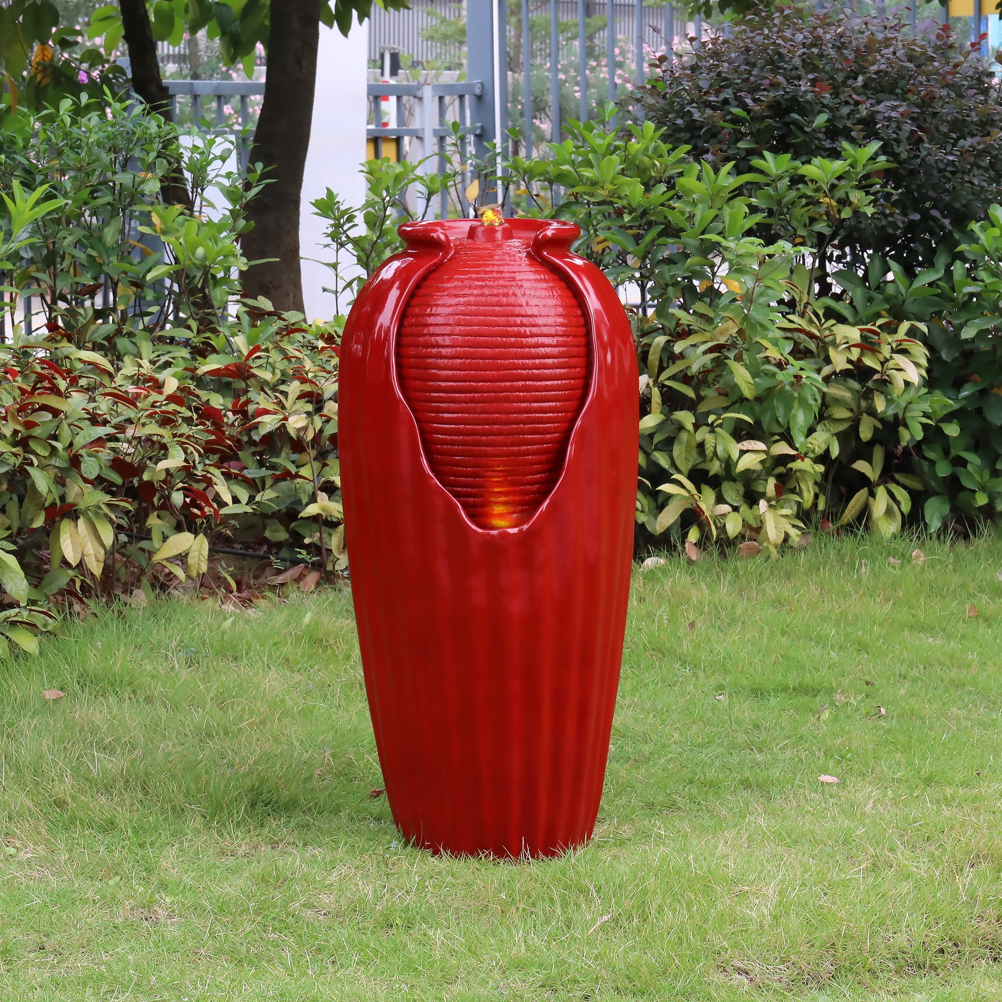 Teamson Home 32.01" LED Vase Water Fountain