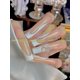 thumbnail image 4 of Set de uñas postizas StareIdolon, ataúd blanco pintado a mano, 4 of 5