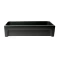 thumbnail image 4 of ALFI brand AB36TRBM 36" Black Matte Above Mount Fireclay Bathroom Trough Sink, 4 of 7