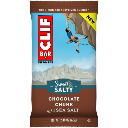 CLIF Bar® Sweet & Salty Collection Chocolate Chunk with Sea Salt Energy Bar 2.4 oz. Wrapper
