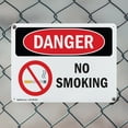 thumbnail image 5 of (2 Pack) No Smoking OSHA Danger Sign 18 Inch X 12 Inch Indoor / Outdoor Rust-Free Aluminum Metal Signs for Workplace, Workshop, and Construction Site, Made in the USA, 5 of 8