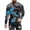 Blue, variant on Men's Long Sleeve Camo T-Shirt Camouflage Crew Neck Tops Cotton Camouflage Crew Neck Pullover Outdoor Hunting Shirts