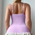 thumbnail image 5 of Sexy Garter Belt Mesh Lace Babydoll Lingerie Dress Set with Thong, 5 of 5