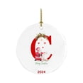 thumbnail image 4 of Xiwaer 26 Letters Santa Christmas Christmas Pendant Acrylic Car Pendant Christmas Tree Decoration,I NO, 4 of 8