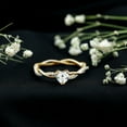 thumbnail image 4 of Rosec Jewels Lab Diamond Heart Ring for Engagement - Half Carat Diamond Ring Solitaire (5 mm, EF-VS Quality), 18K Yellow Gold, US 4.00, 4 of 9
