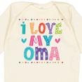 thumbnail image 4 of Inktastic I Love My Oma Granddaughter Girls Long Sleeve Baby Bodysuit, 4 of 5