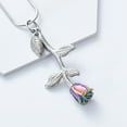 thumbnail image 4 of Roses Hollow pendant cremation jewellery urns for ashes keepsake urn necklace, 4 of 7