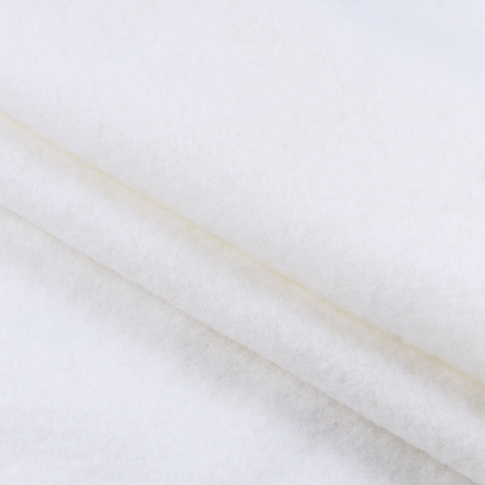 Wool Felt Pre Felted Wool Fabric for Padding,DIY Craftwork Sewing,Wet/Needle Felting (White 1 Yard)