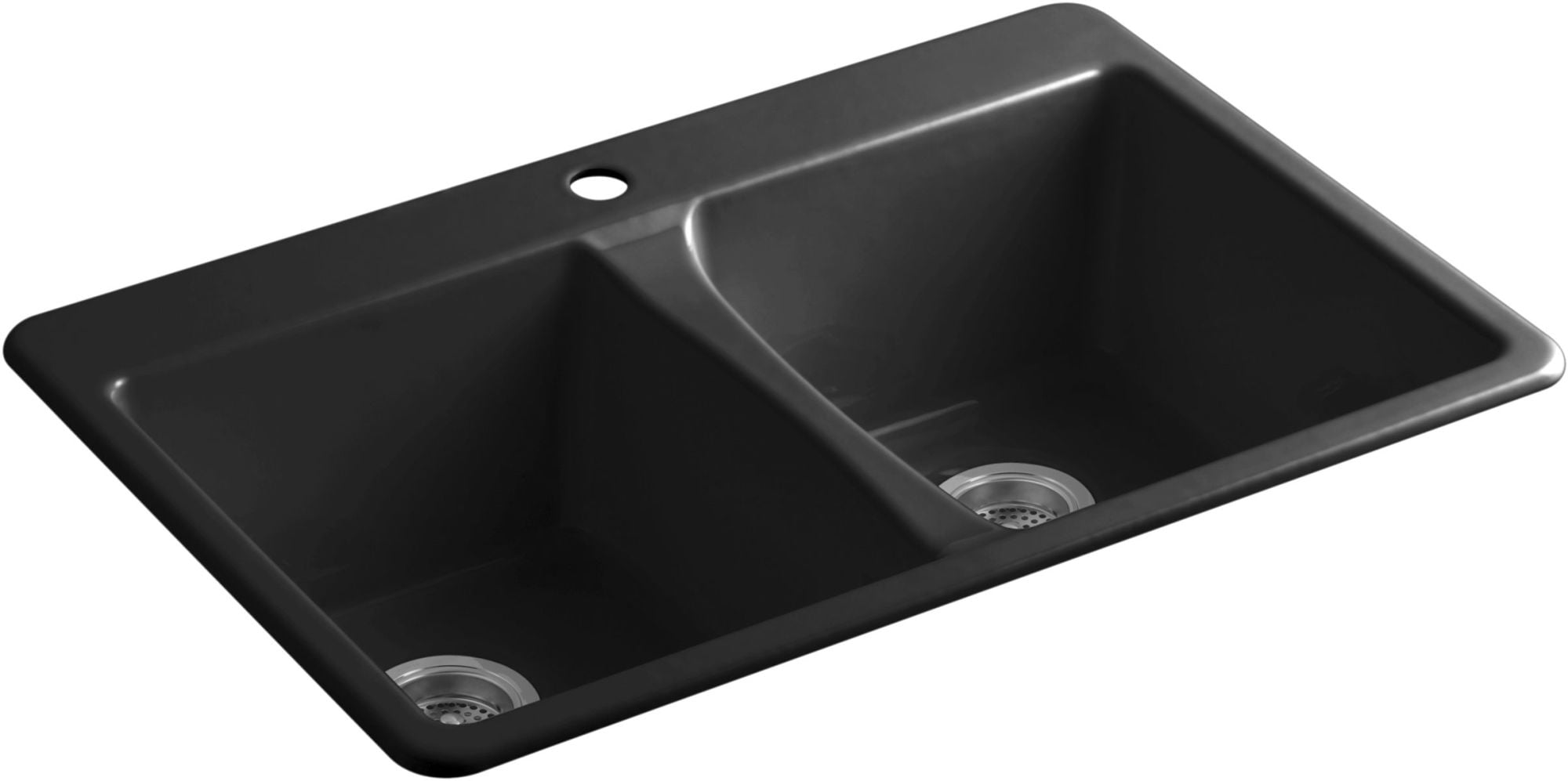Kohler K58731 Deerfield 33" Double Basin TopMount Enameled CastIron