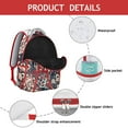 thumbnail image 2 of Retro Paisley Floral School Backpack for Students Comfortable and Durable Boho Vintage Floral Pattern Backpack with Abstract and Mandala Inspired Design, 2 of 5